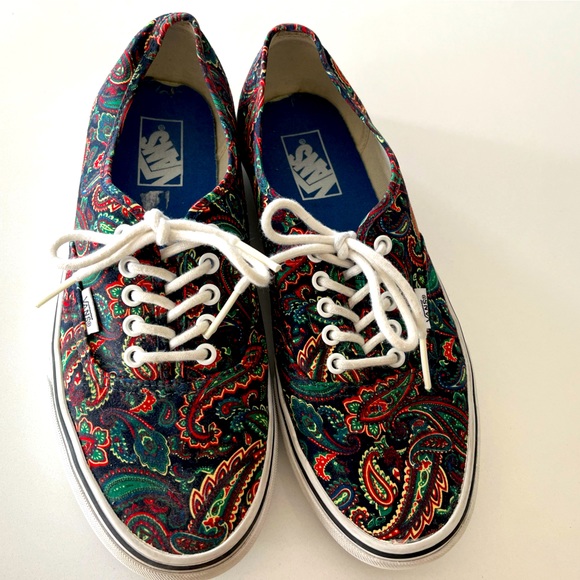 Vans Other - Vans Paisley Print Bison Era Lace Ups - EUC
